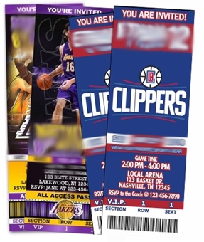 Los Angeles Sports Bucket List Package - 2 Lakers Floor Seats, 2 Clippers Floor Seats, 2 Magic Johnson Signed Jerseys & Basketballs - Plus Access To Chairmans Room For Both Games